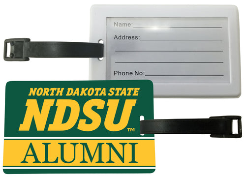 North Dakota State Bison Luggage Tag Alumni Design Officially Licensed 2-Pack
