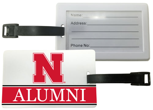 Nebraska Cornhuskers Luggage Tag Alumni Design Officially Licensed 2-Pack