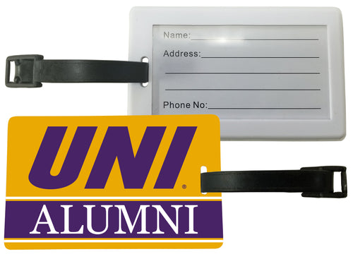Northern Iowa Panthers Luggage Tag Alumni Design Officially Licensed 4-Pack