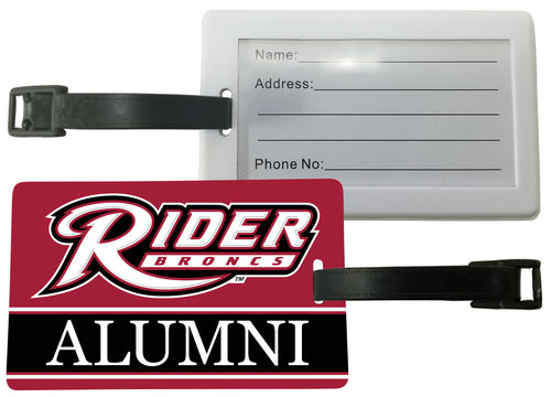 Rider University Broncs Luggage Tag Alumni Design Officially Licensed 2-Pack