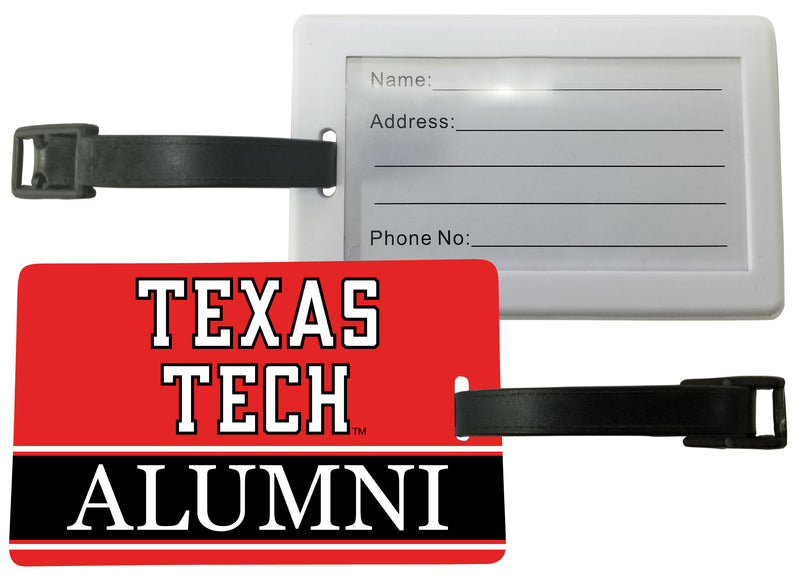 Texas Tech Red Raiders Luggage Tag Alumni Design Officially Licensed Single