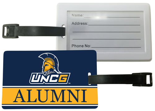 North Carolina Greensboro Spartans Luggage Tag Alumni Design Officially Licensed Single
