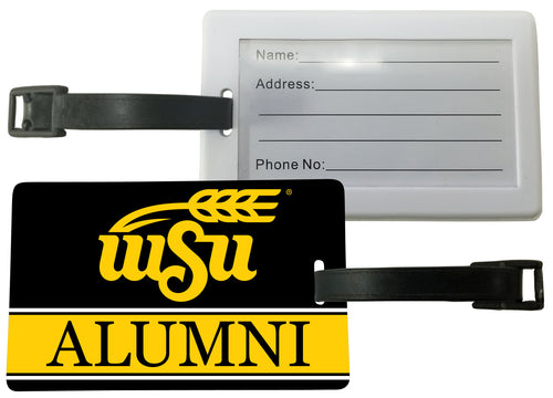 Wichita State Shockers Luggage Tag Alumni Design Officially Licensed 4-Pack
