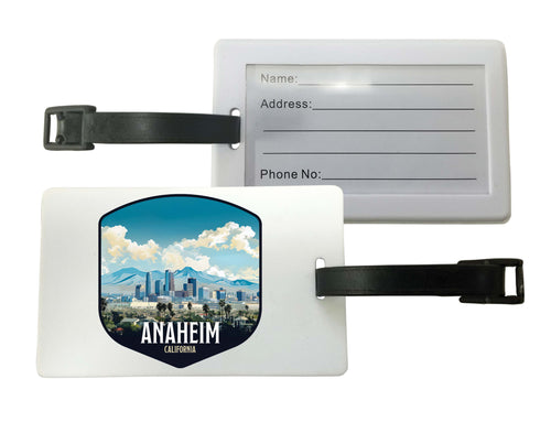 Anaheim California Design A Souvenir Luggage Tag 4-Pack