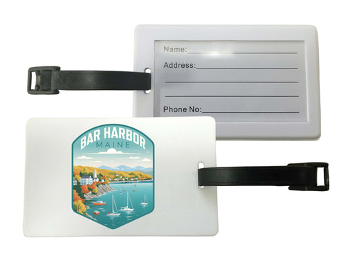 Bar Harbor Maine Design A Souvenir Luggage Tag Single