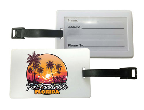 Fort Lauderdale Florida Design A Souvenir Luggage Tag Single