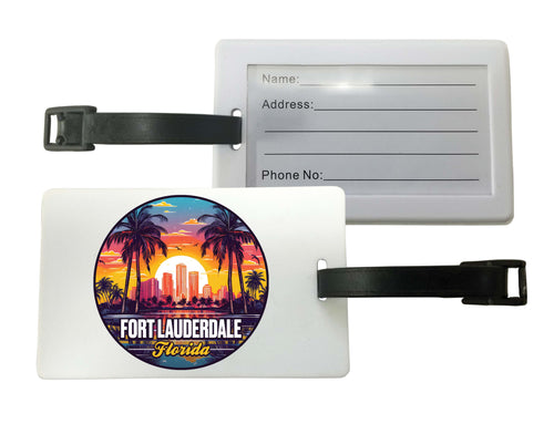 Fort Lauderdale Florida Design B Souvenir Luggage Tag Single