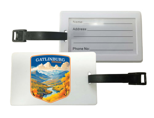 Gatlinburg Tennessee Design D Souvenir Luggage Tag 2-Pack