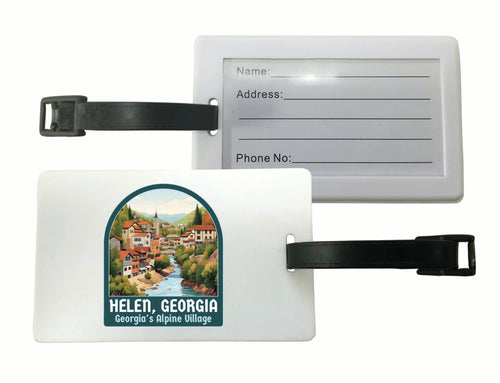 Helen Georgia Alpine Village Design Souvenir Luggage Tag 2-Pack