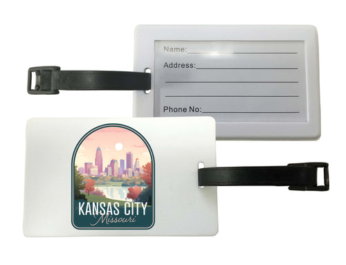 Kansas City Missouri Design B Souvenir Luggage Tag Single
