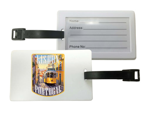 Lisbon Portugal Design A Souvenir Luggage Tag Single