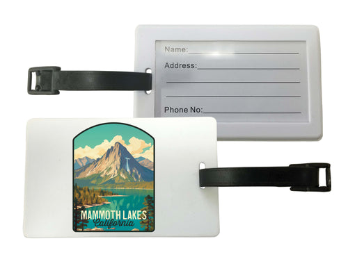 Mammoth Lakes California Design A Souvenir Luggage Tag 2-Pack