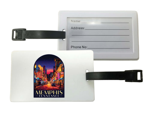 Memphis Tennessee Design C Souvenir Luggage Tag Single