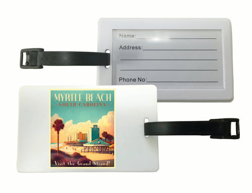 Myrtle Beach South Carolina Design A Souvenir Luggage Tag Single