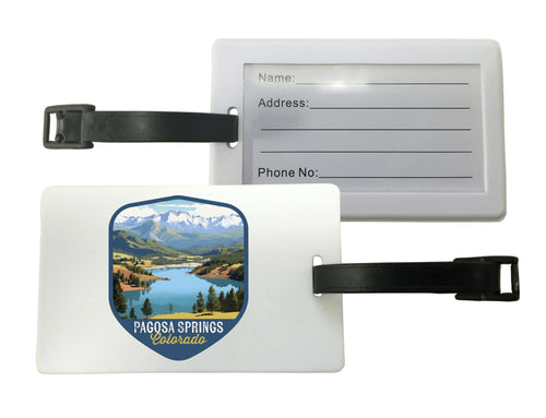 Pagosa Springs Colorado Design B Souvenir Luggage Tag Single