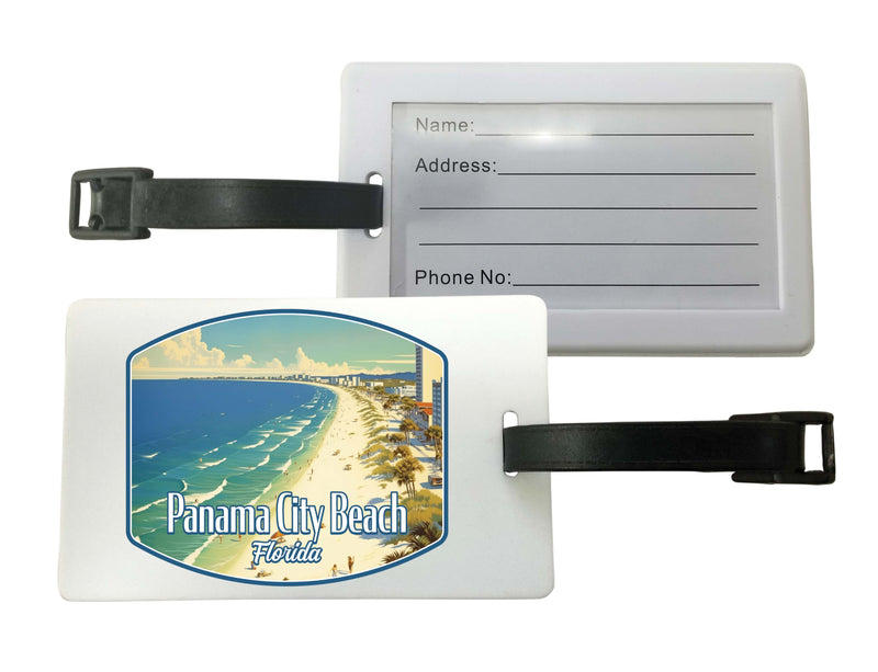 Panama City Beach Florida Design A Souvenir Luggage Tag 4-Pack