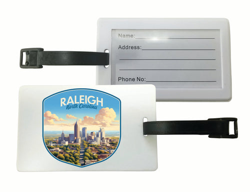 Raleigh North Carolina Daytime Cityscape Design Souvenir Luggage Tag Single