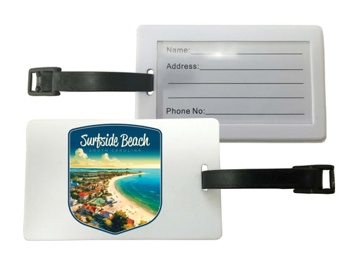 Surfside Beach South Carolina Design A Souvenir Luggage Tag 4-Pack
