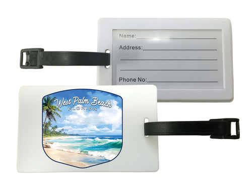 West Palm Beach Florida Design B Souvenir Luggage Tag Single