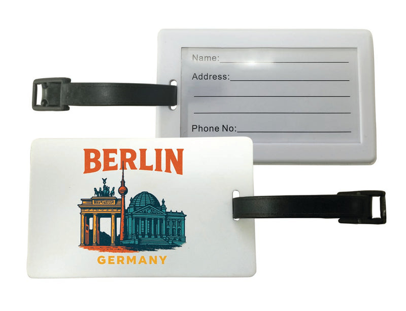 Berlin Germany Vintage Design Souvenir Luggage Tag 