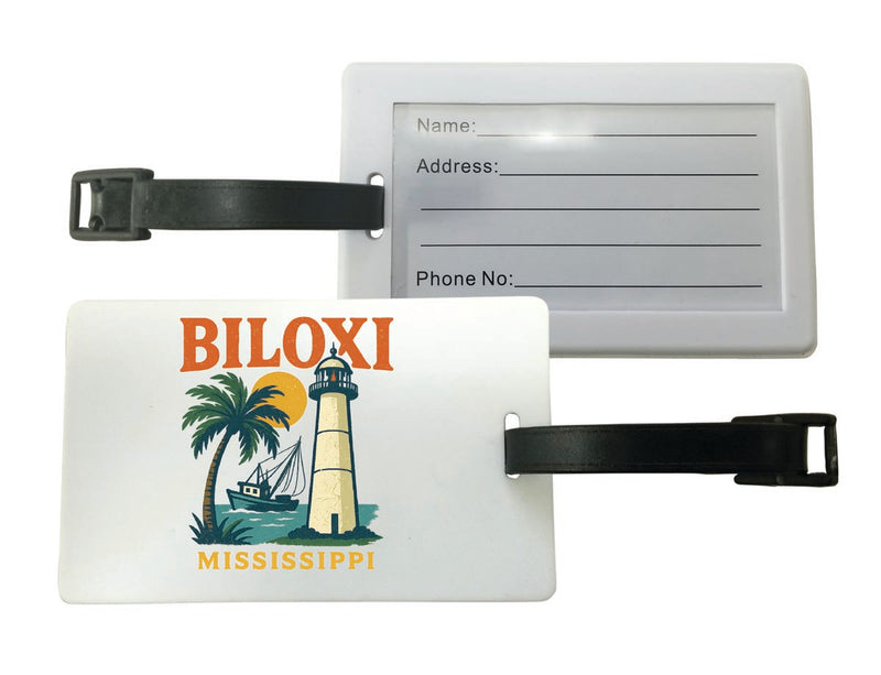 Biloxi Mississippi Vintage Design Souvenir Luggage Tag 