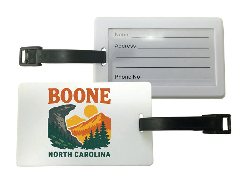 Boone North Carolina Vintage Design Souvenir Luggage Tag 