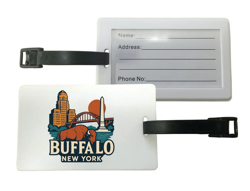 Buffalo New York Vintage Design Souvenir Luggage Tag 