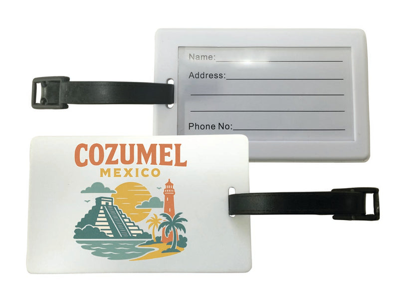 Cozumel Mexico Vintage Design Souvenir Luggage Tag 