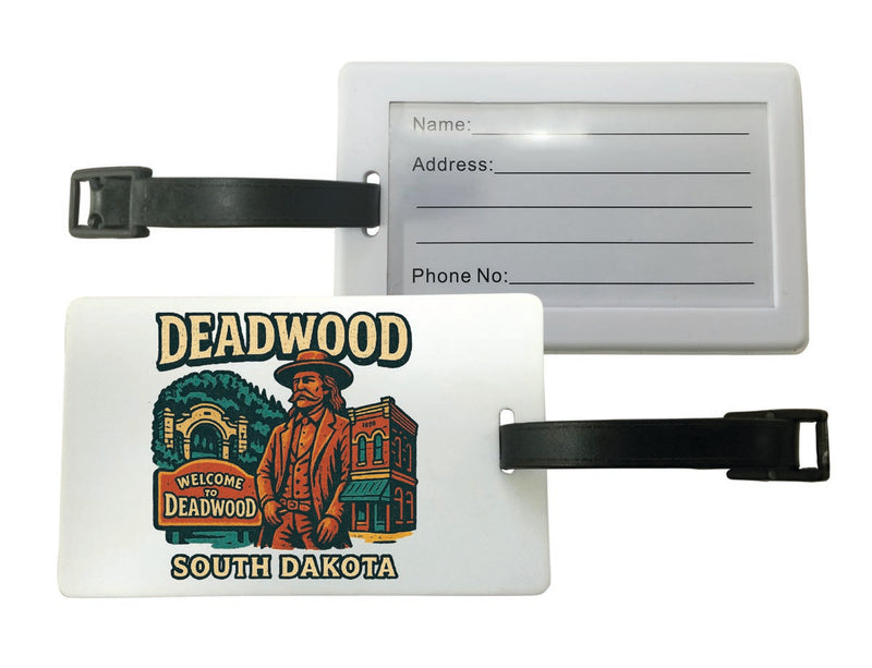 Deadwood South Dakota Vintage Design Souvenir Luggage Tag 