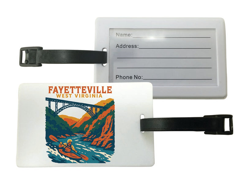 Fayetteville West Virginia Vintage Design Souvenir Luggage Tag 