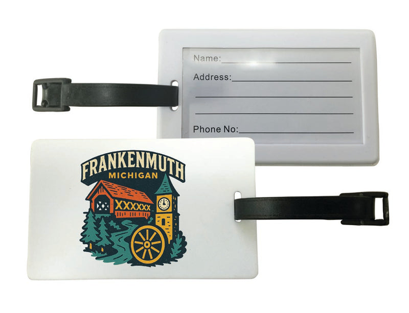 Frankenmuth Michigan Vintage Design Souvenir Luggage Tag 