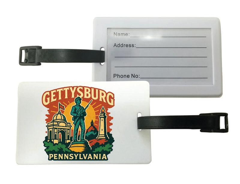 Gettysburg Pennsylvania Vintage Design Souvenir Luggage Tag 
