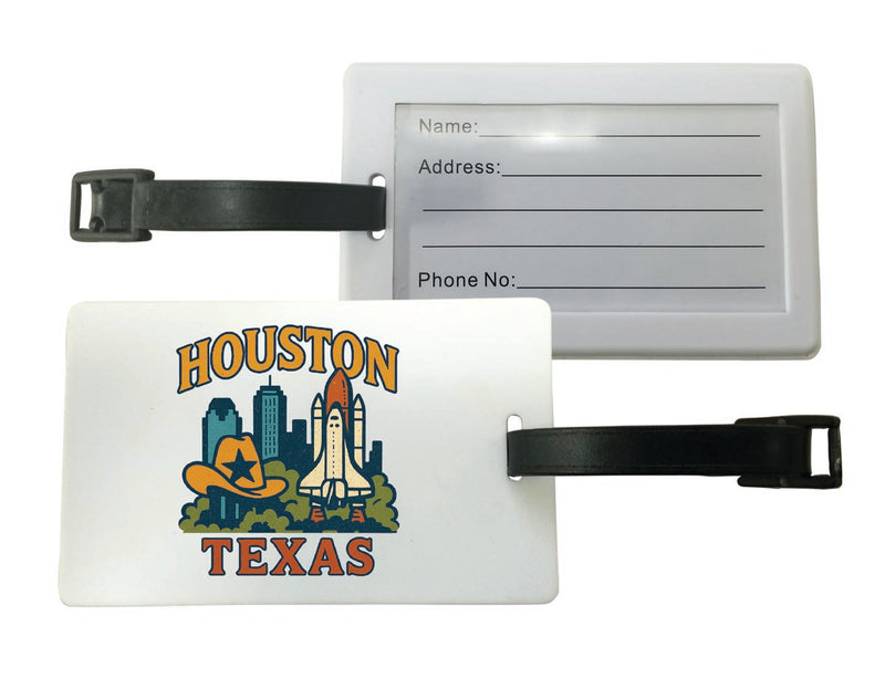 Houston Texas Vintage Design Souvenir Luggage Tag 