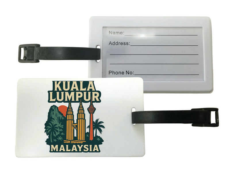 Kuala Lumpur Malaysia Vintage Design Souvenir Luggage Tag 