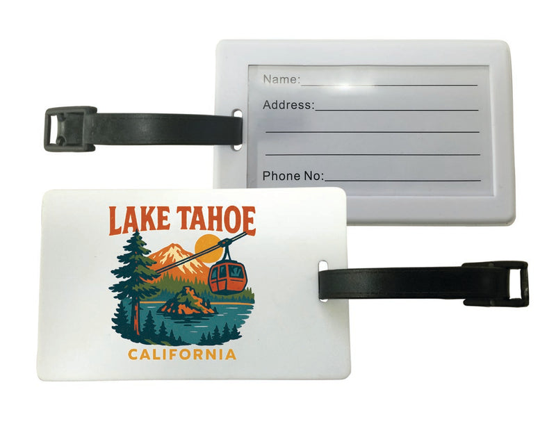 Lake Tahoe California Vintage Design Souvenir Luggage Tag 
