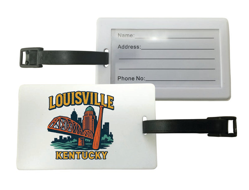 Louisville Kentucky Vintage Design Souvenir Luggage Tag 