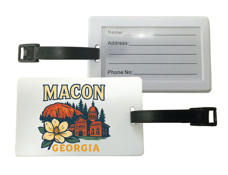 Macon Georgia Vintage Design Souvenir Luggage Tag 