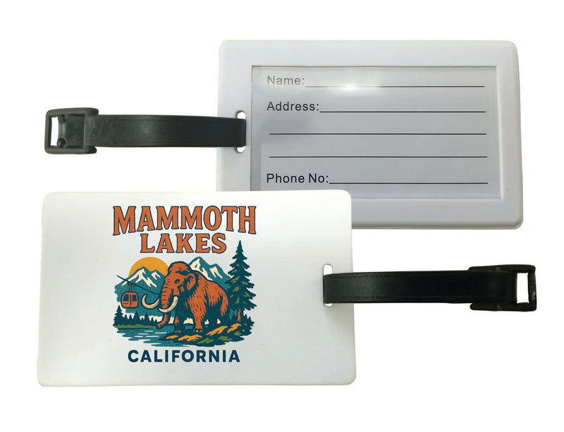 Mammoth Lakes California Vintage Design Souvenir Luggage Tag 