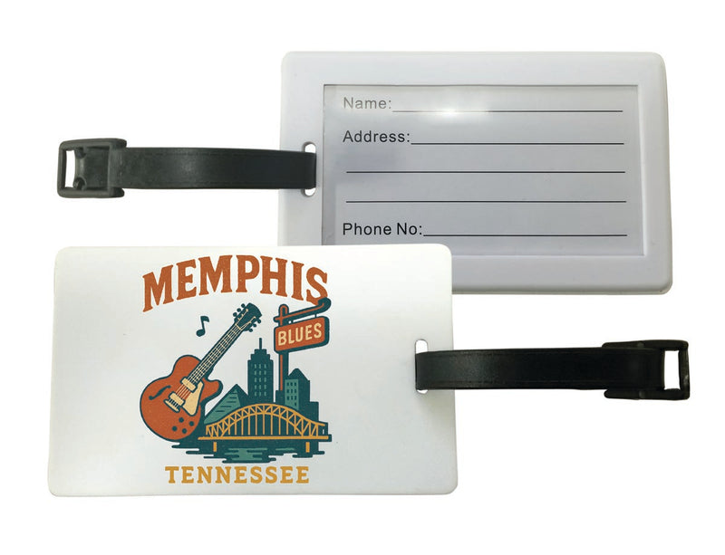 Memphis Tennessee Vintage Design Souvenir Luggage Tag 