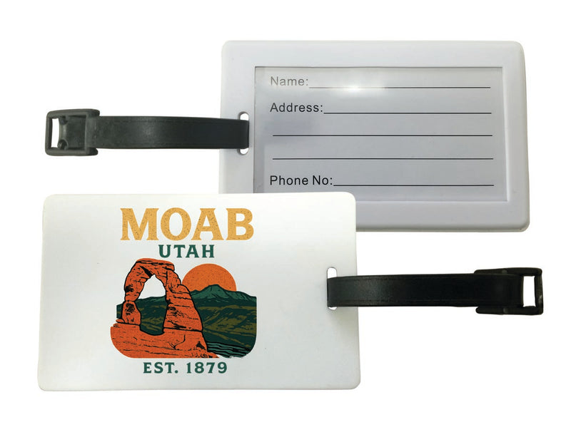 Moab Utah Vintage Design Souvenir Luggage Tag 