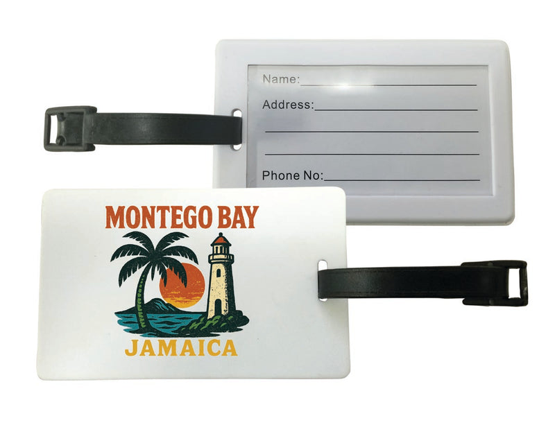 Montego Bay Jamaica Vintage Design Souvenir Luggage Tag 