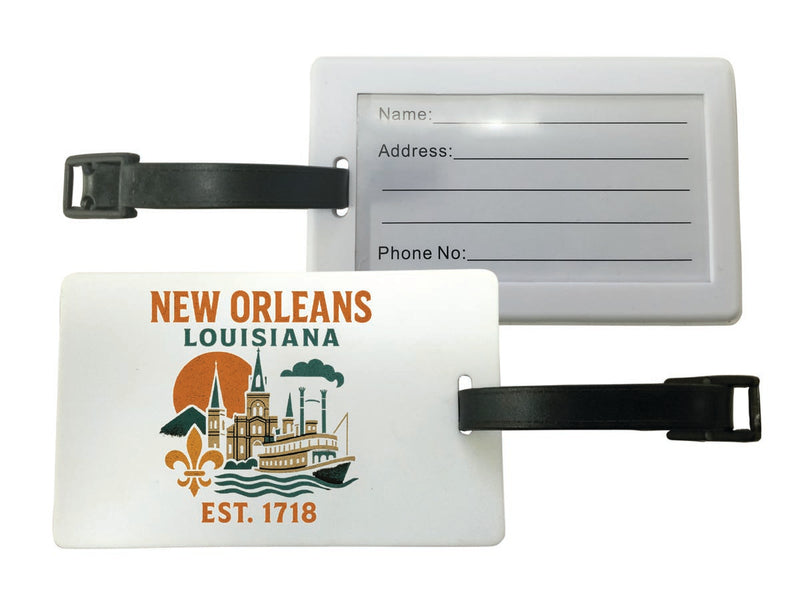 New Orleans Louisiana Vintage Design Souvenir Luggage Tag 