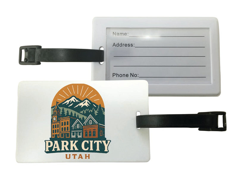 Park City Utah Vintage Design Souvenir Luggage Tag 