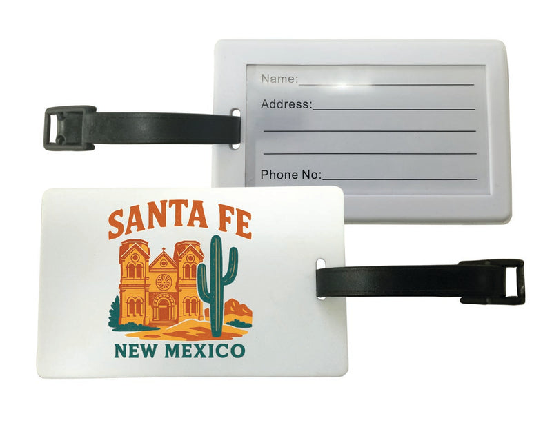 Santa Fe New Mexico Vintage Design Souvenir Luggage Tag 