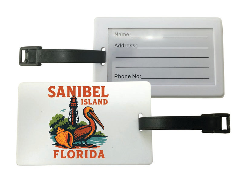 Sanibel Island Florida Vintage Design Souvenir Luggage Tag 