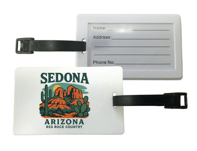 Sedona Arizona Vintage Design Souvenir Luggage Tag 