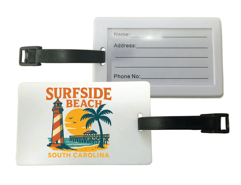 Surfside Beach South Carolina Vintage Design Souvenir Luggage Tag 