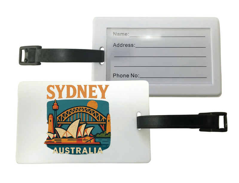 Sydney Australia Vintage Design Souvenir Luggage Tag 