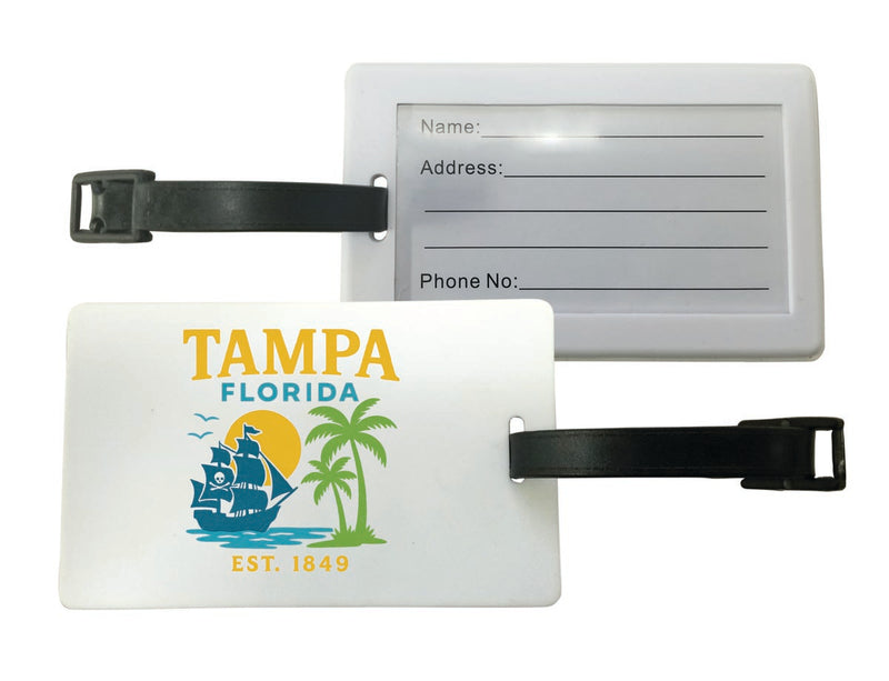 Tampa Florida Vintage Design Souvenir Luggage Tag 