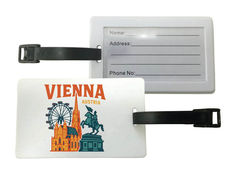 Vienna Austria Vintage Design Souvenir Luggage Tag 